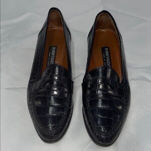 MARIO VALENTINO ITALIAN GENUINE CROCODILE LOAFERS FTL-03-134